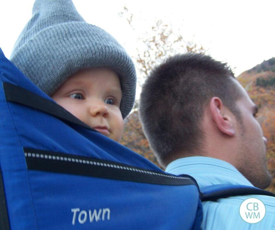 30 week old McKenna on a hike