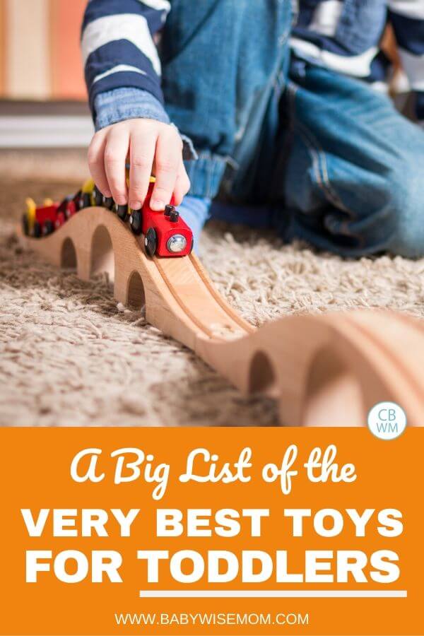 Best toys for toddlers pinnable image