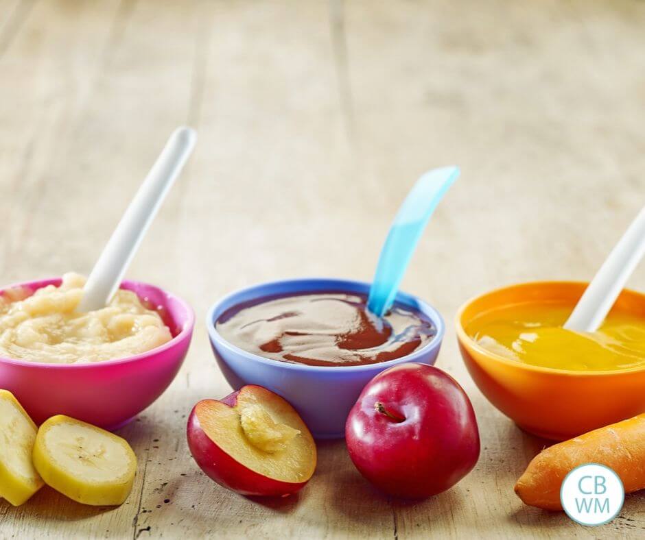 Homemade baby food image