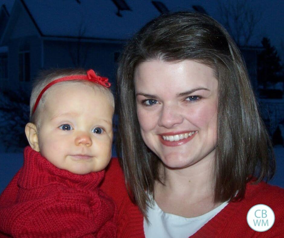 39 week old baby and her mom