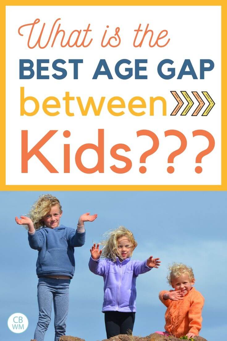 Best age gap between kids pinnable image