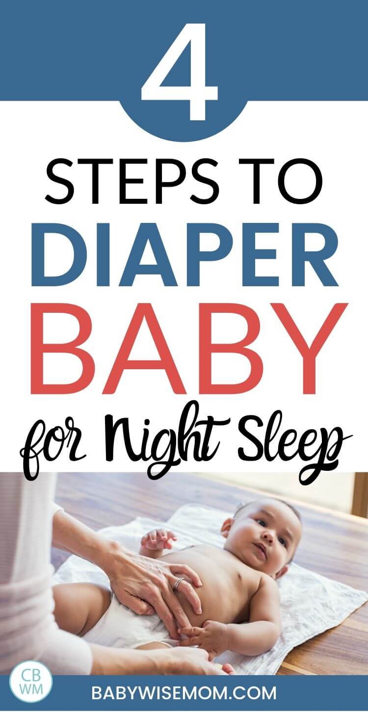 4 steps to diaper baby for night sleep