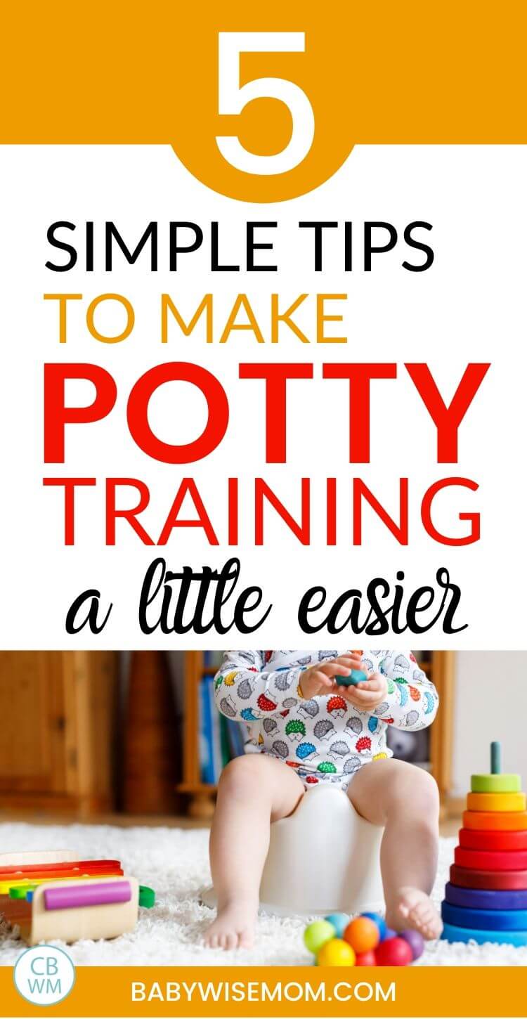 5 simple tips to make potty training easier pinnable image