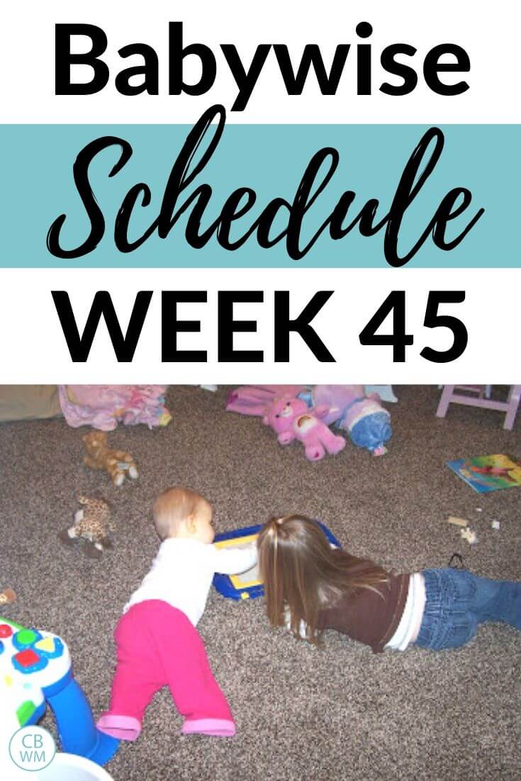 Babywise Schedule Week 45 Pinnable Image