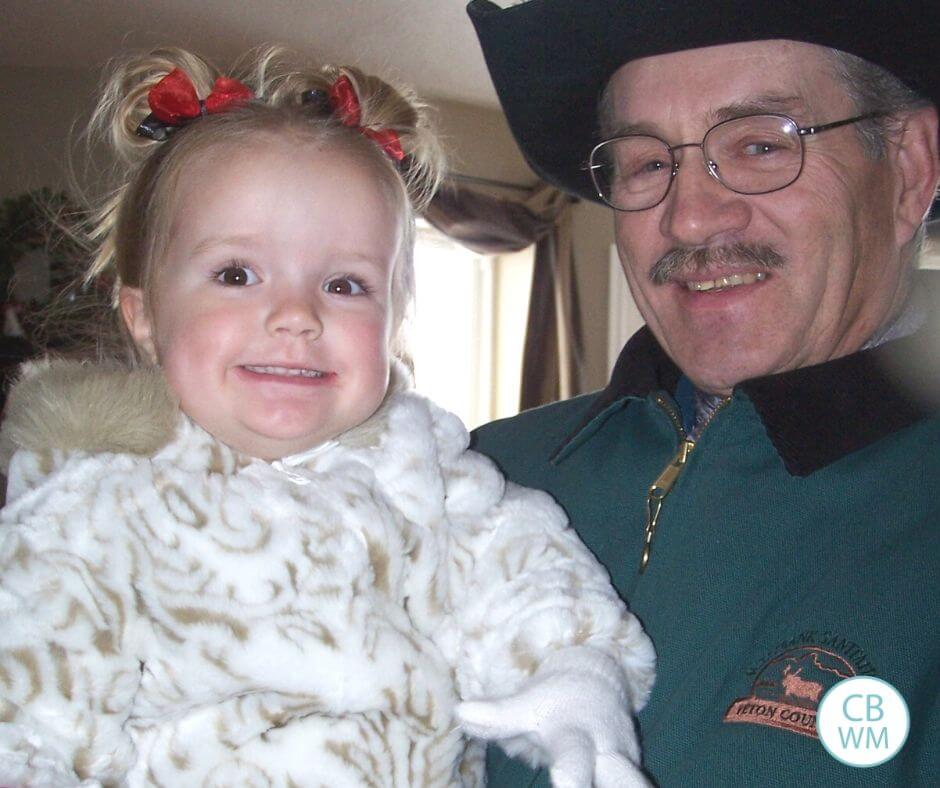 2 year old Kaitlyn and her great-grandpa