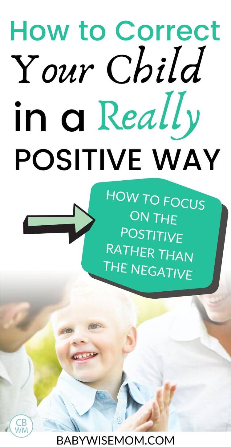 How to correct your child in a positive way pinnable image