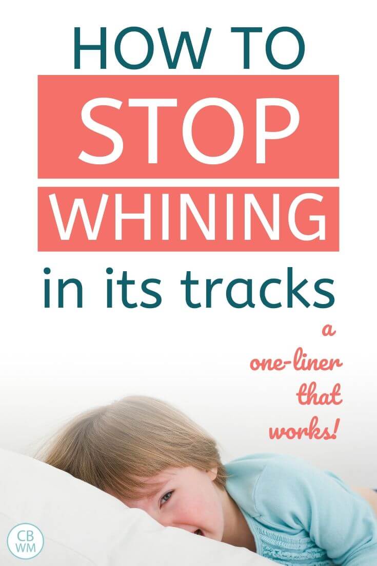 How to stop whining in its tracks pinnable image