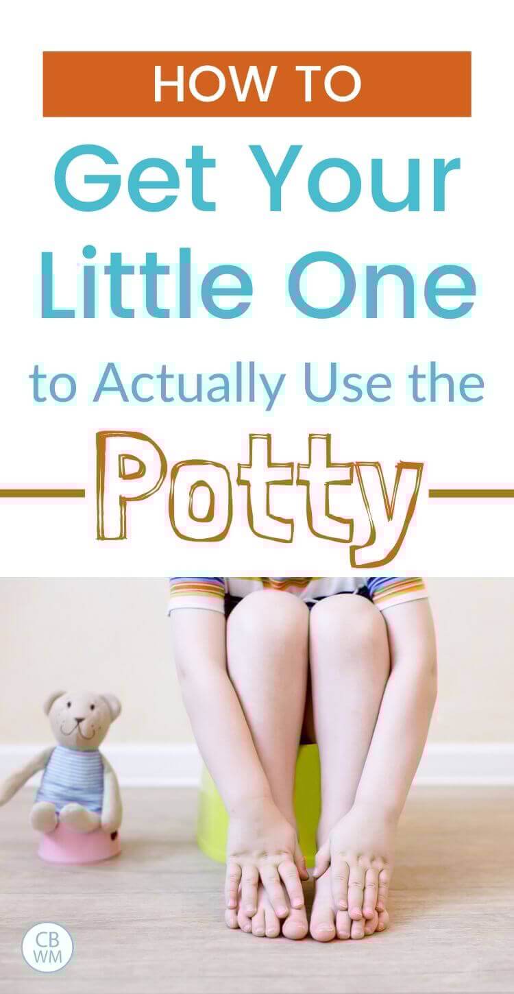 How to get your little one to use the potty pinnable image