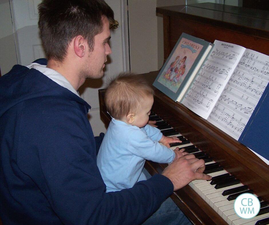 8 month old Brayden playing the piano