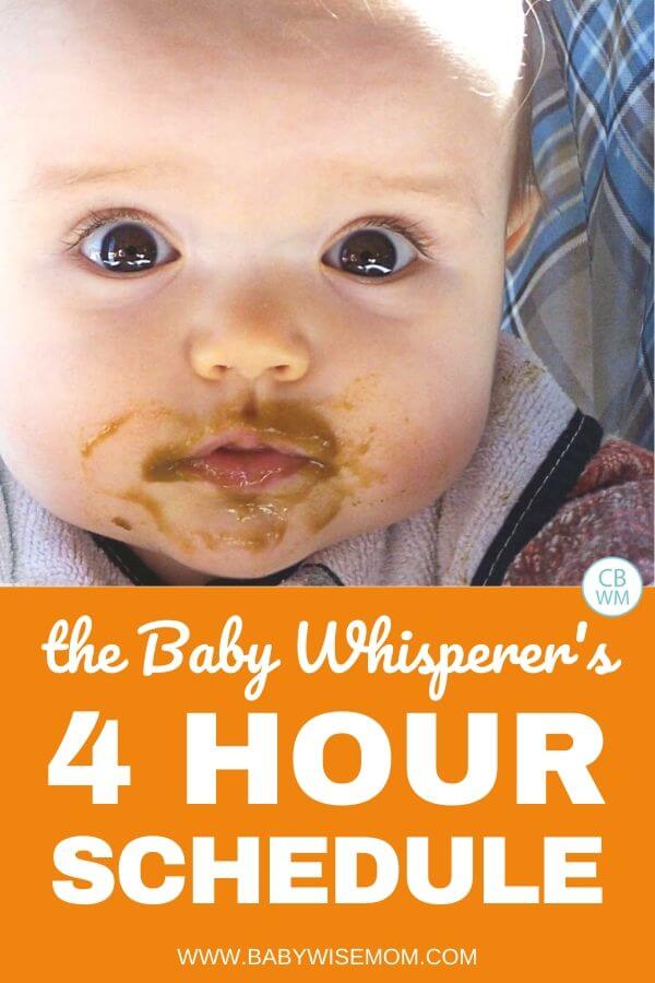 Baby whisperer's 4 hour schedule pinnable image