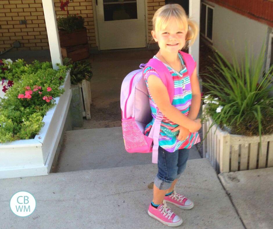 McKenna on her first day of preschool