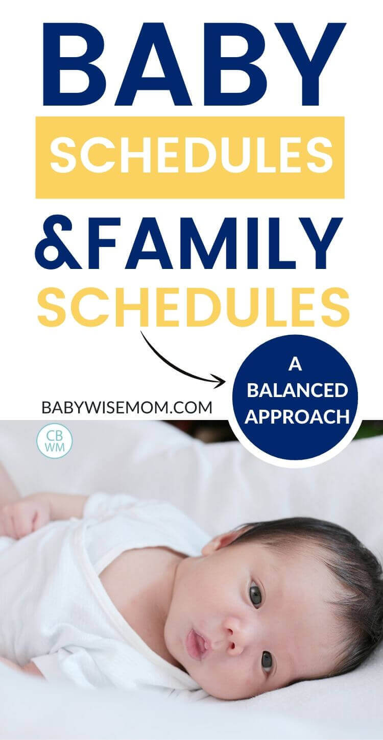 Baby schedules and family schedules pinnable image