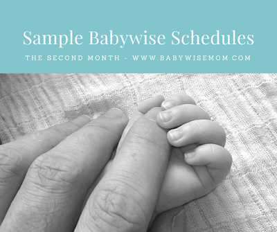 Sample Babywise Schedules: Two Months Old