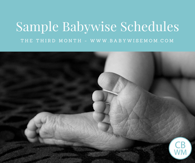 Sample Babyiwse Schedules: Three Months Old