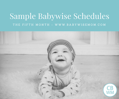 Sample Babywise Schedules: The Fifth Month
