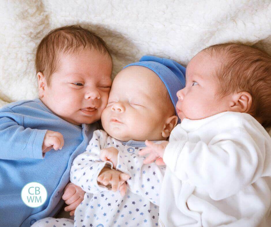 Cribs for cheap triplets babies