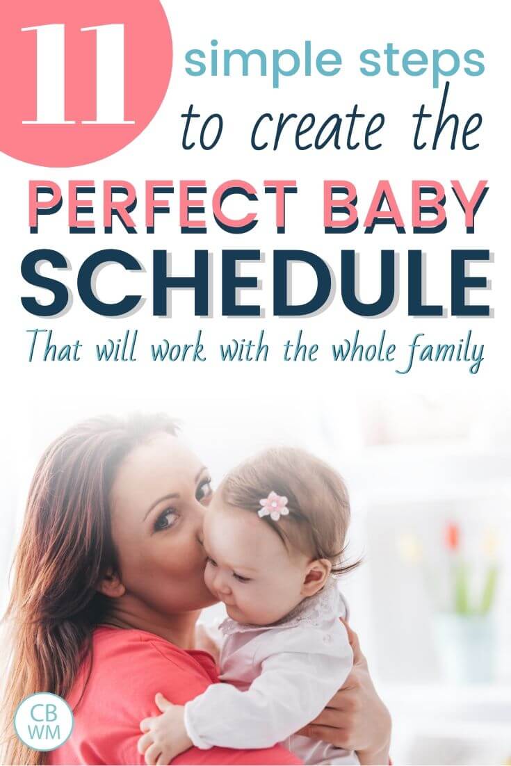 11 simple steps to create the perfect baby schedule pinnable image