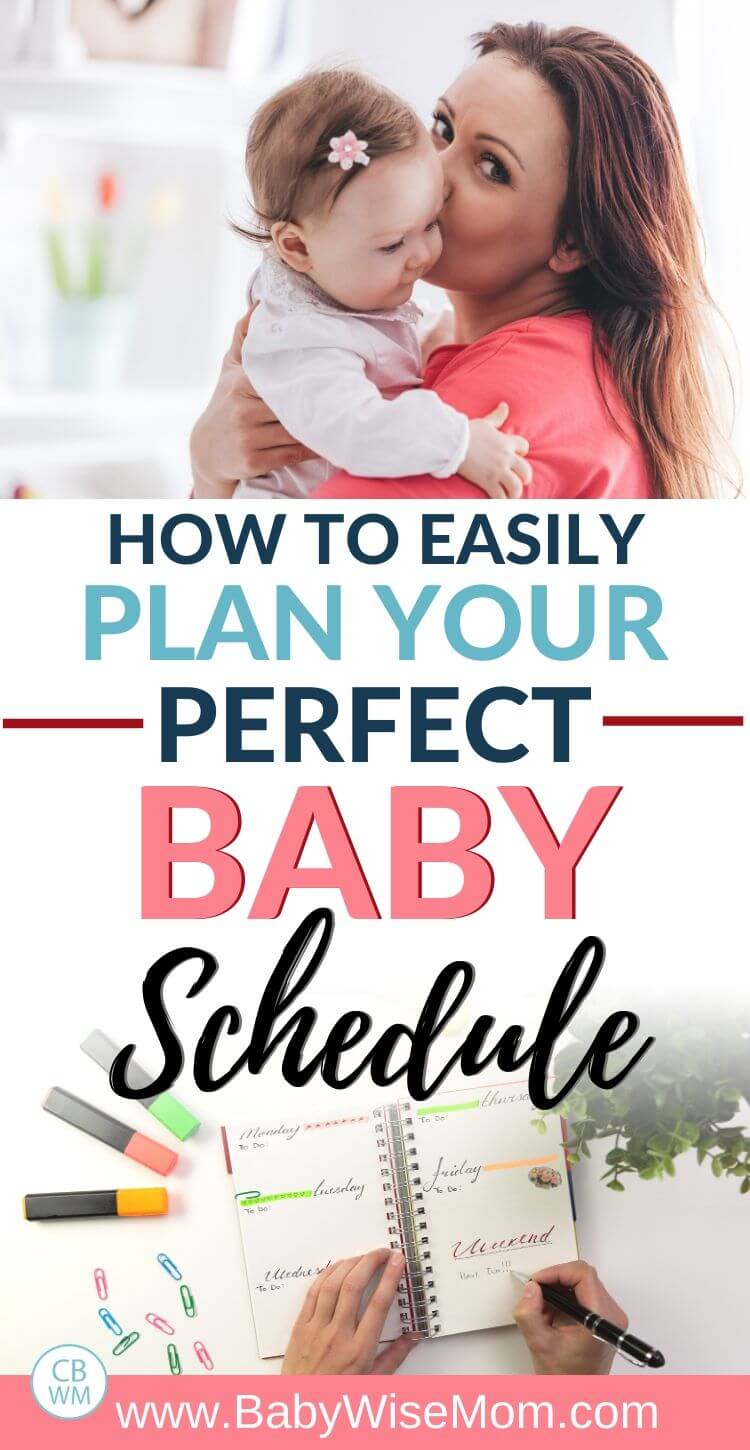 How to easily plan your perfect baby schedule pinnable image