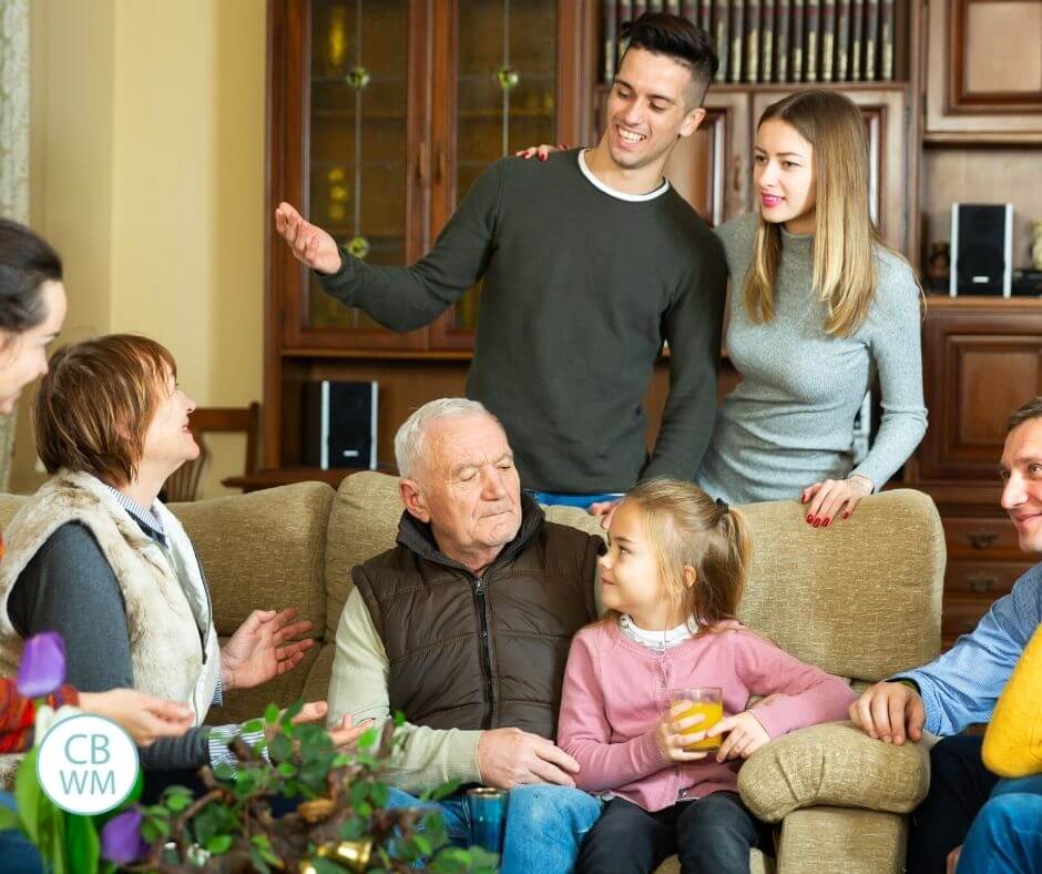 Large family gathering