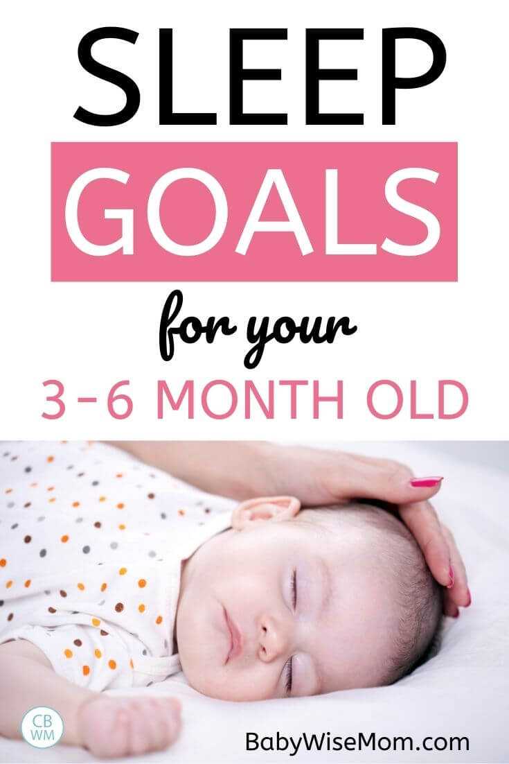 sleep goals for 3-6 month old