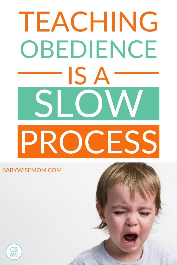 Obedience is a slow process