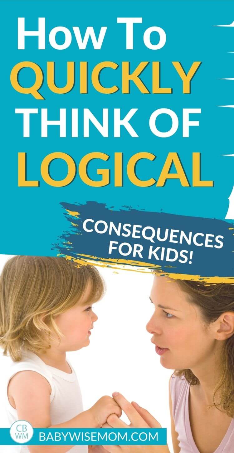 How to think of logical consequences for kids