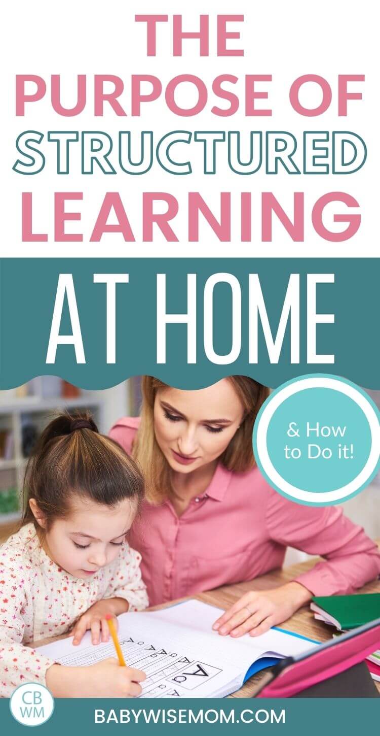 Purpose of structured learning at home pinnable image