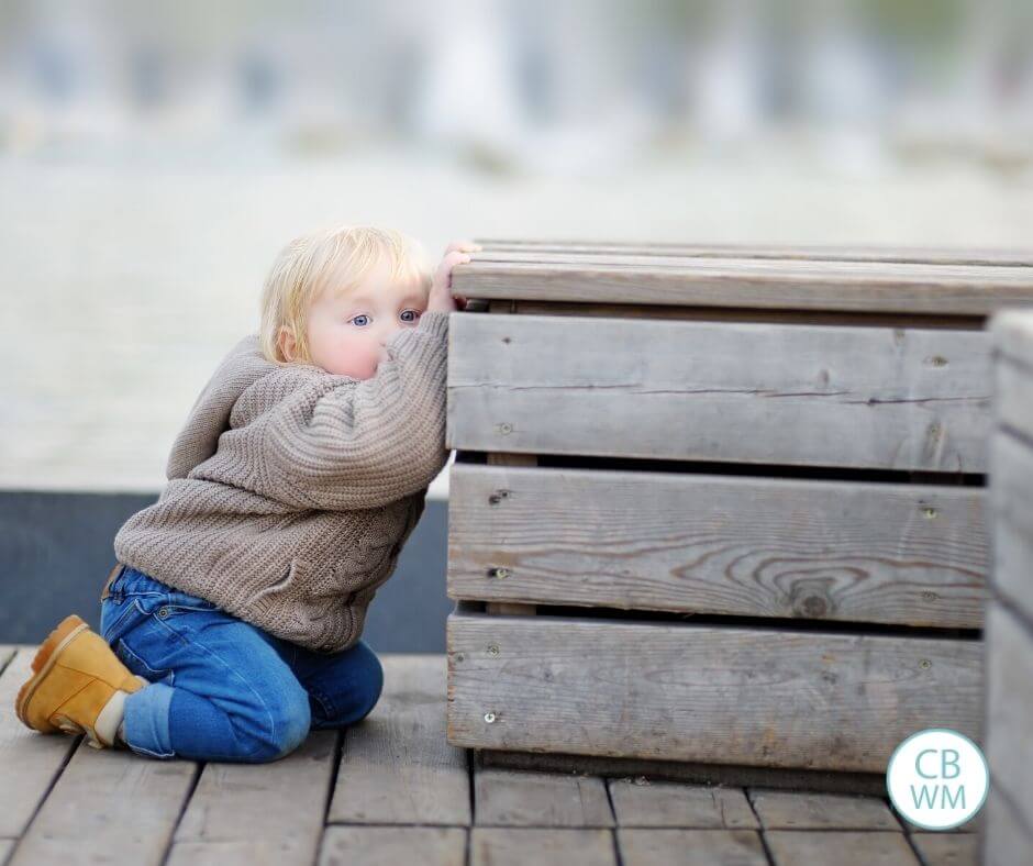 Toddler having a tantrum