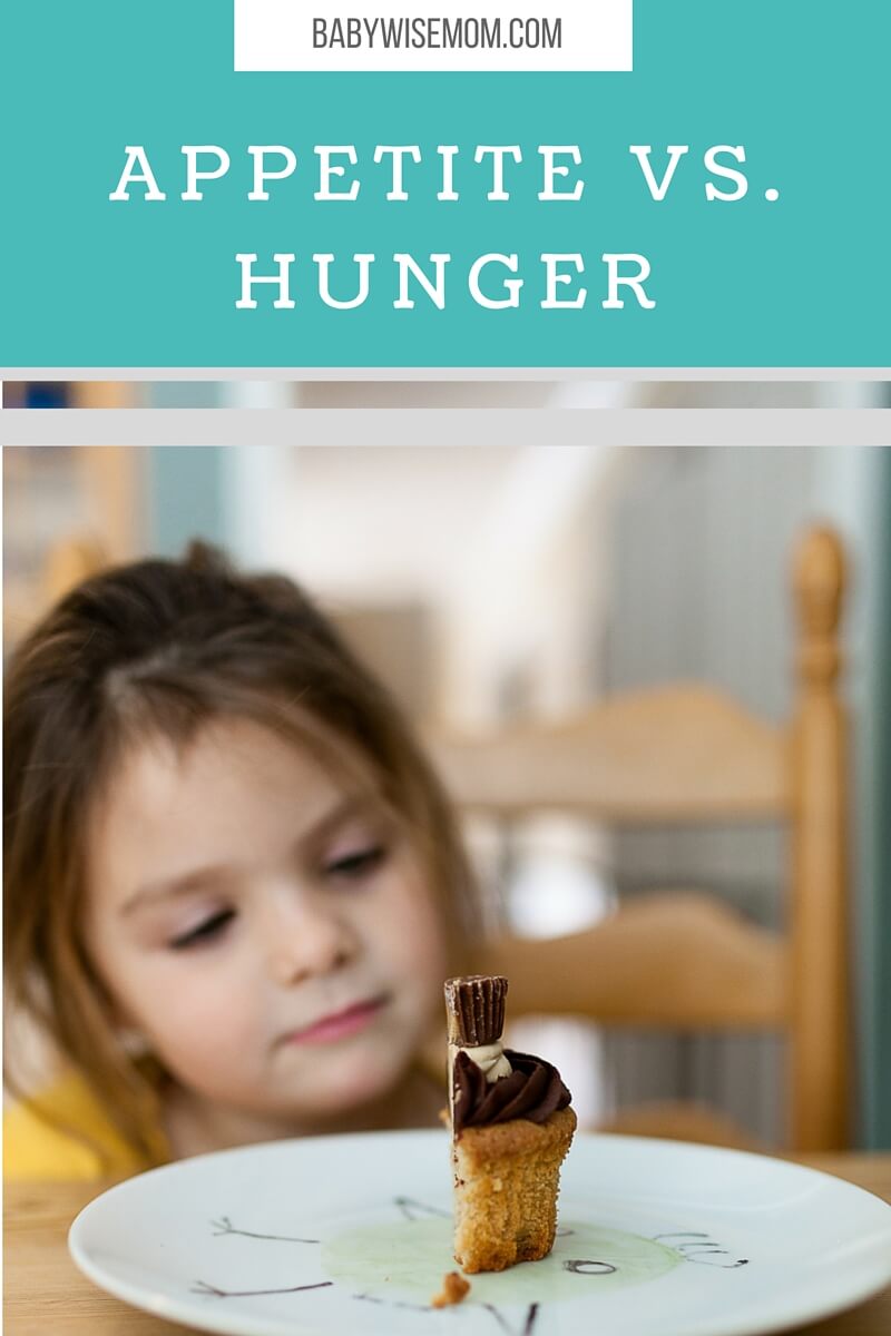 Appetite vs Hunger for kids