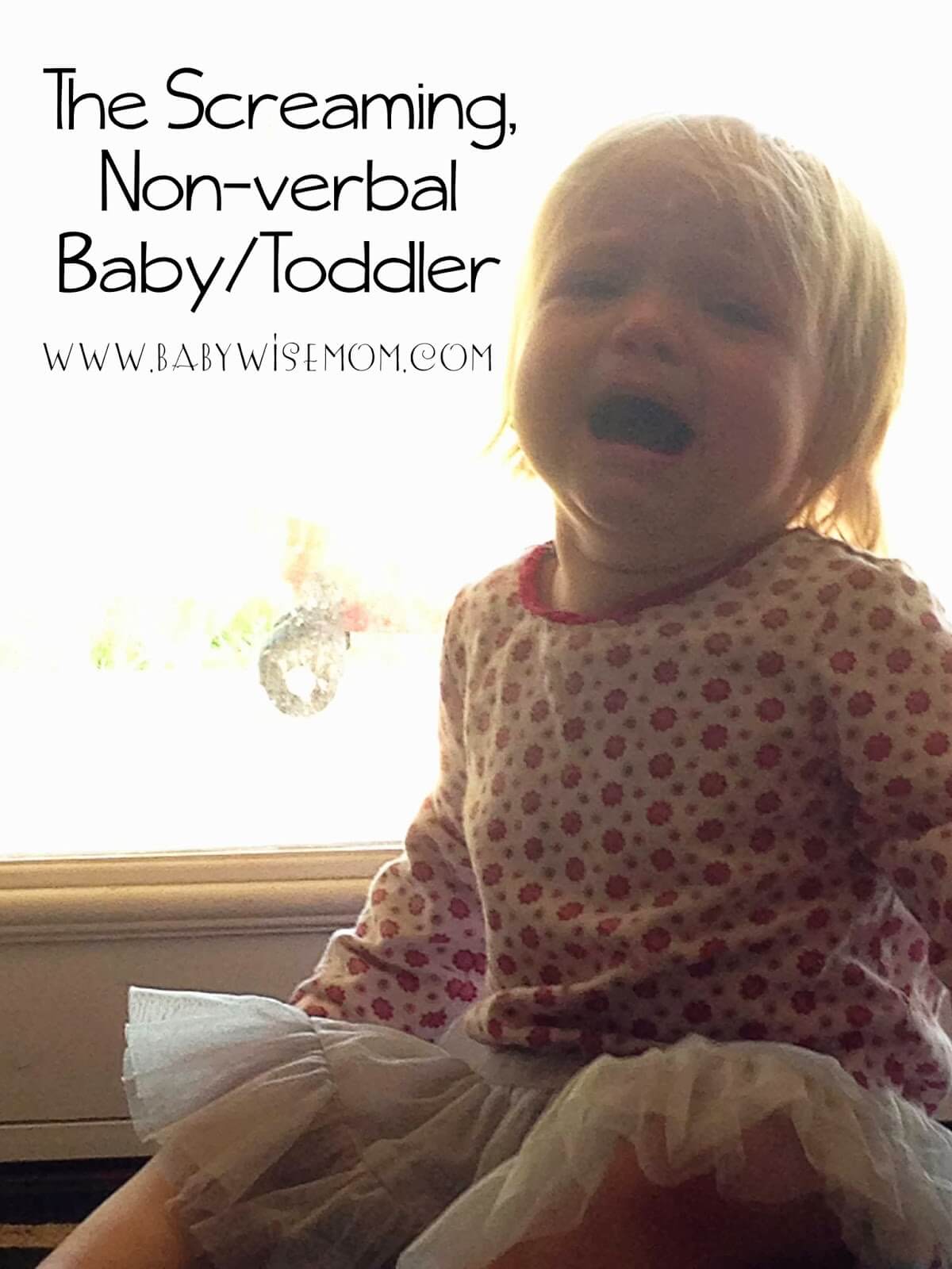 The Screaming Non-Verbal Baby/Toddler