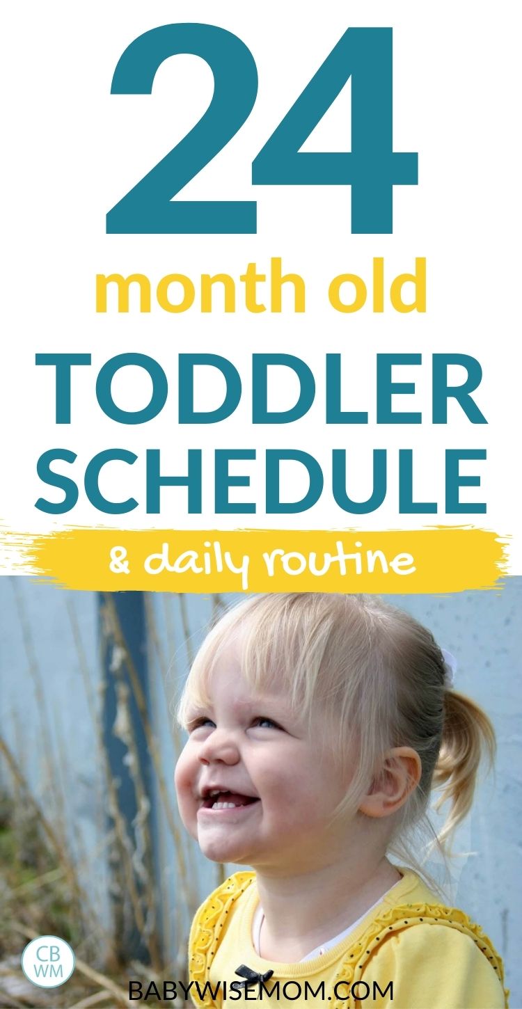 24 month old toddler schedule pinnable image