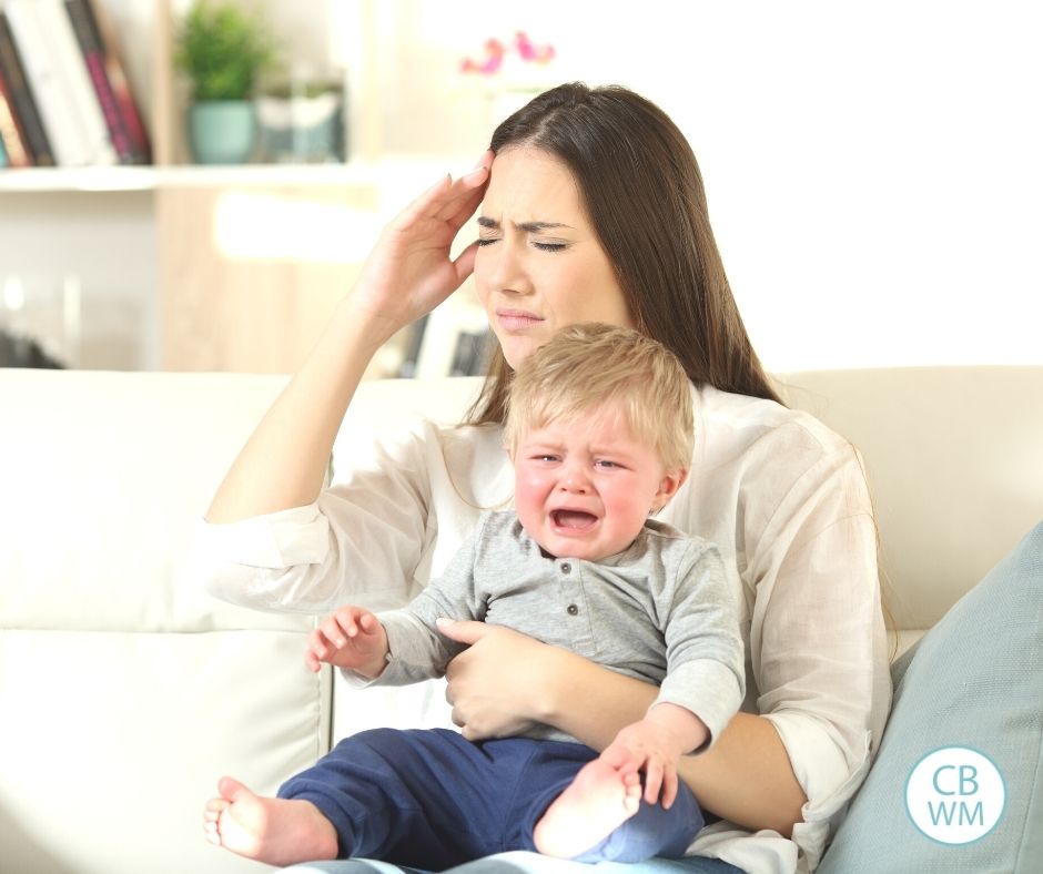 Toddler throwing tantrum