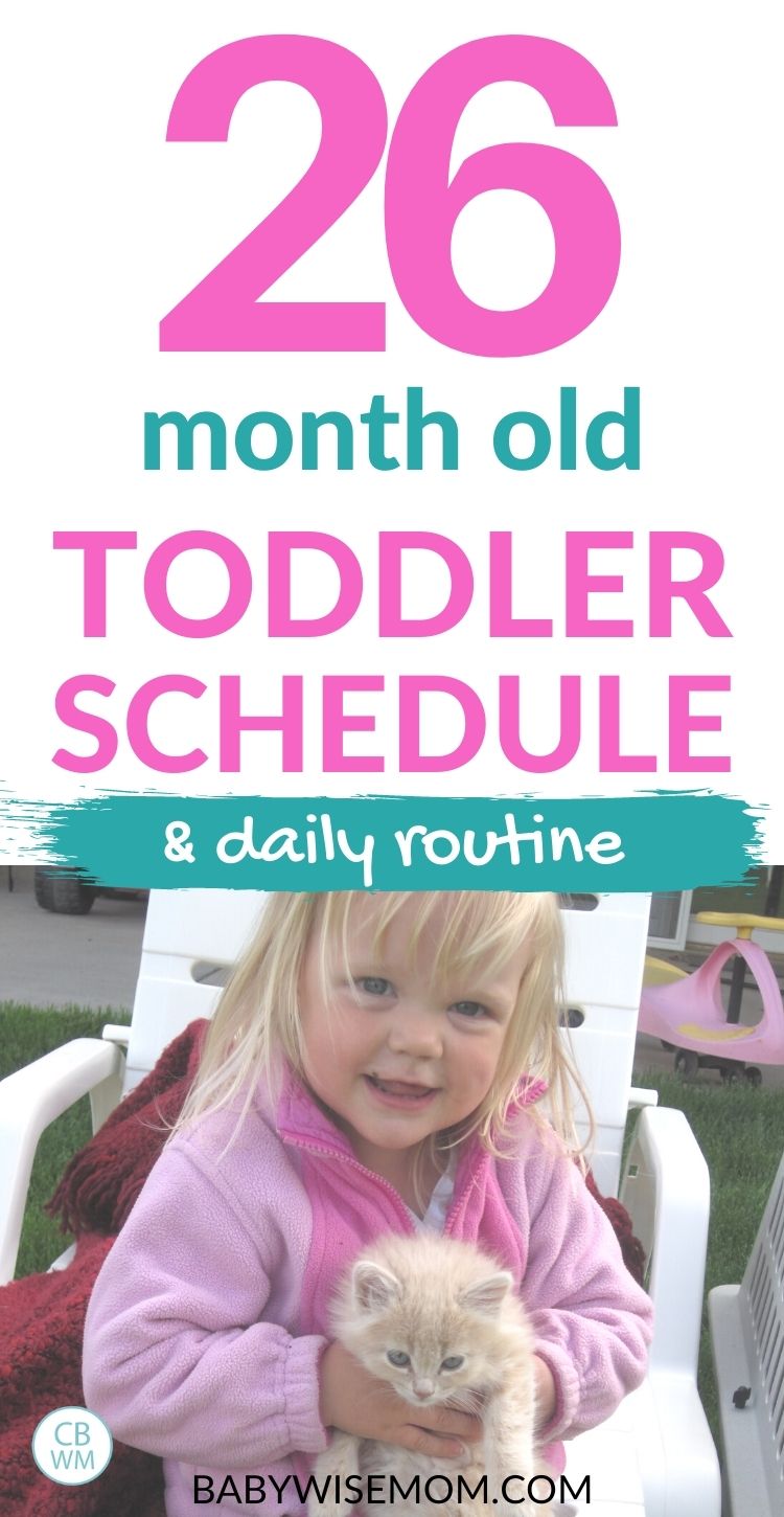 26 month old toddler schedule