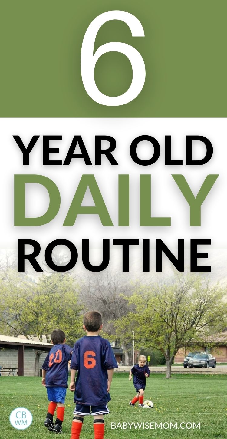6 year old daily routine pinnable image