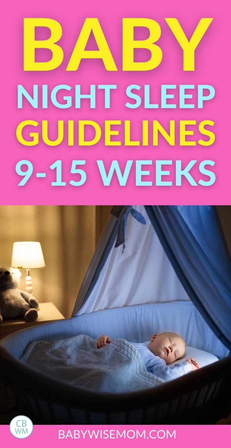 Baby night sleep guidelines