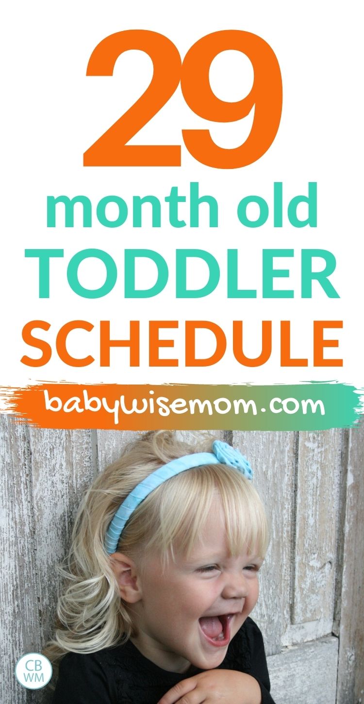 29 month old toddler schedule pinnable image