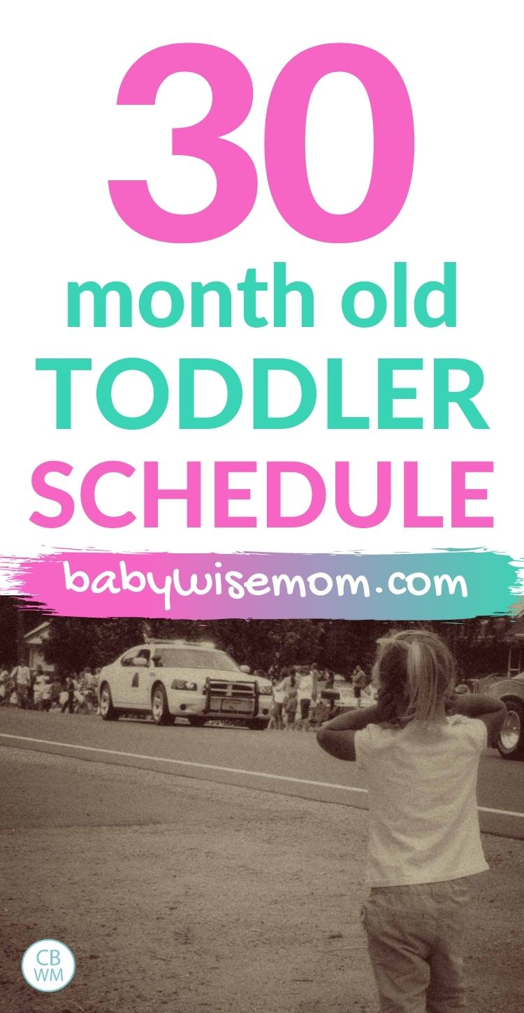 30 month old toddler schedule