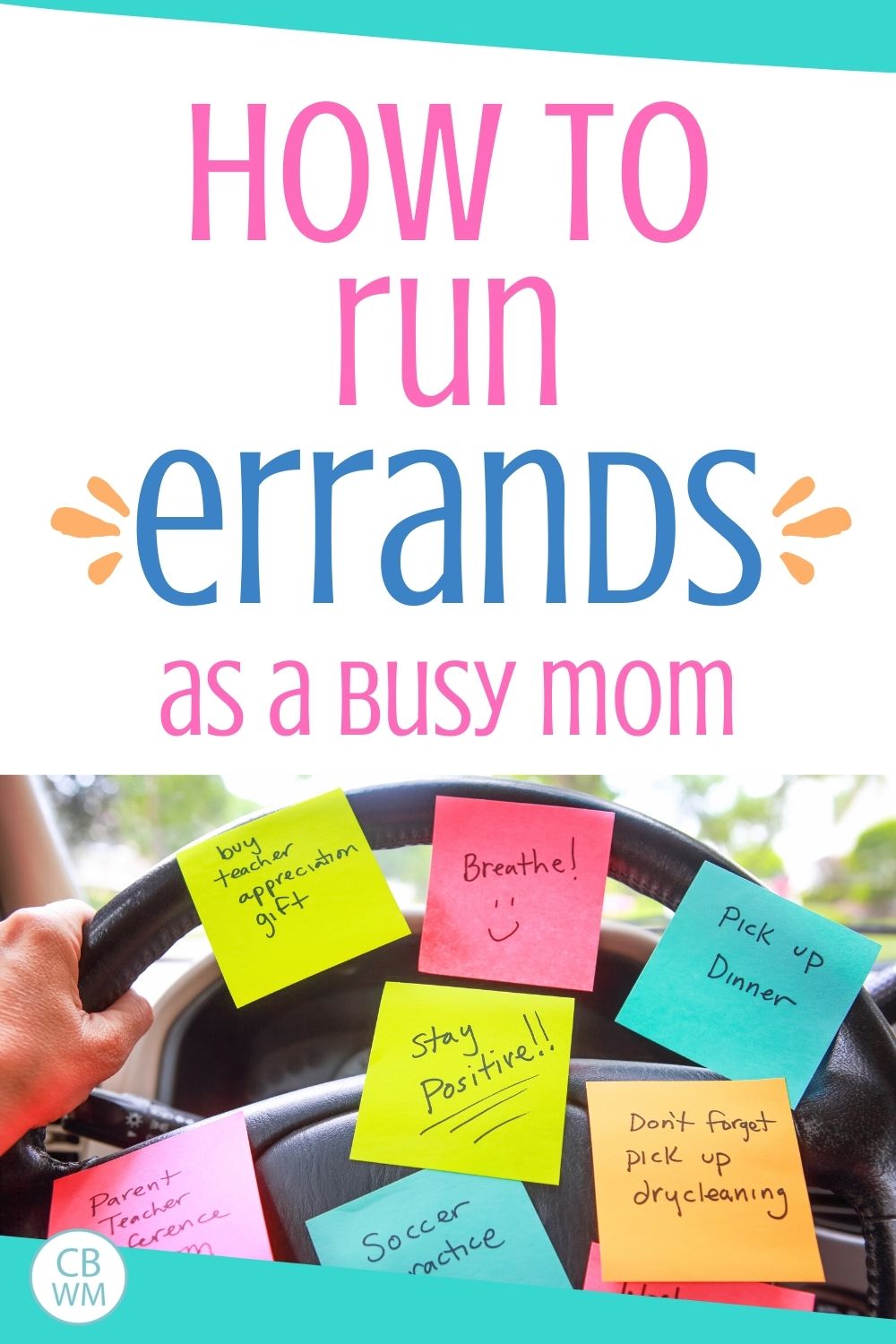 how to run errands with small kids pinnable image