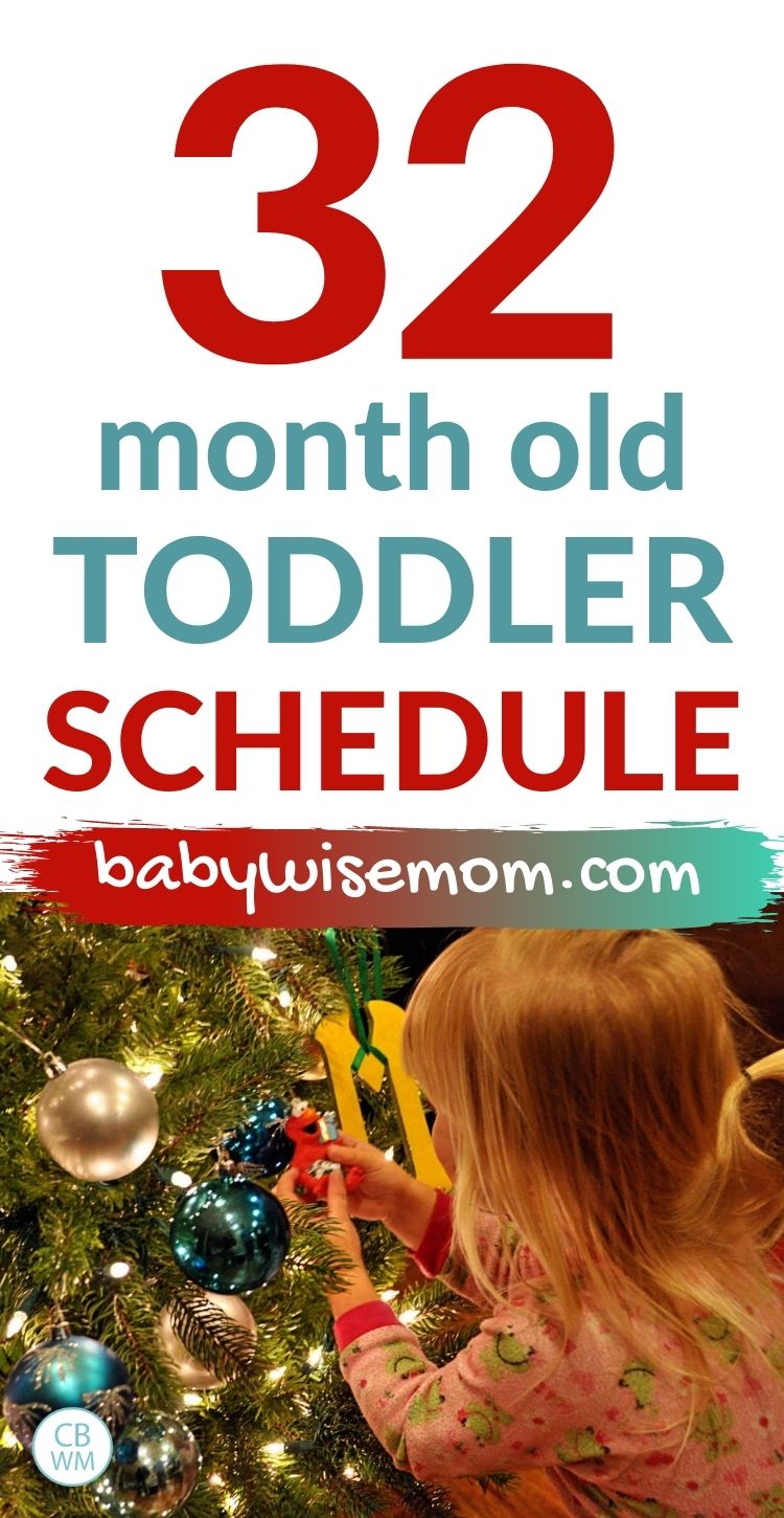 32 month old toddler schedule