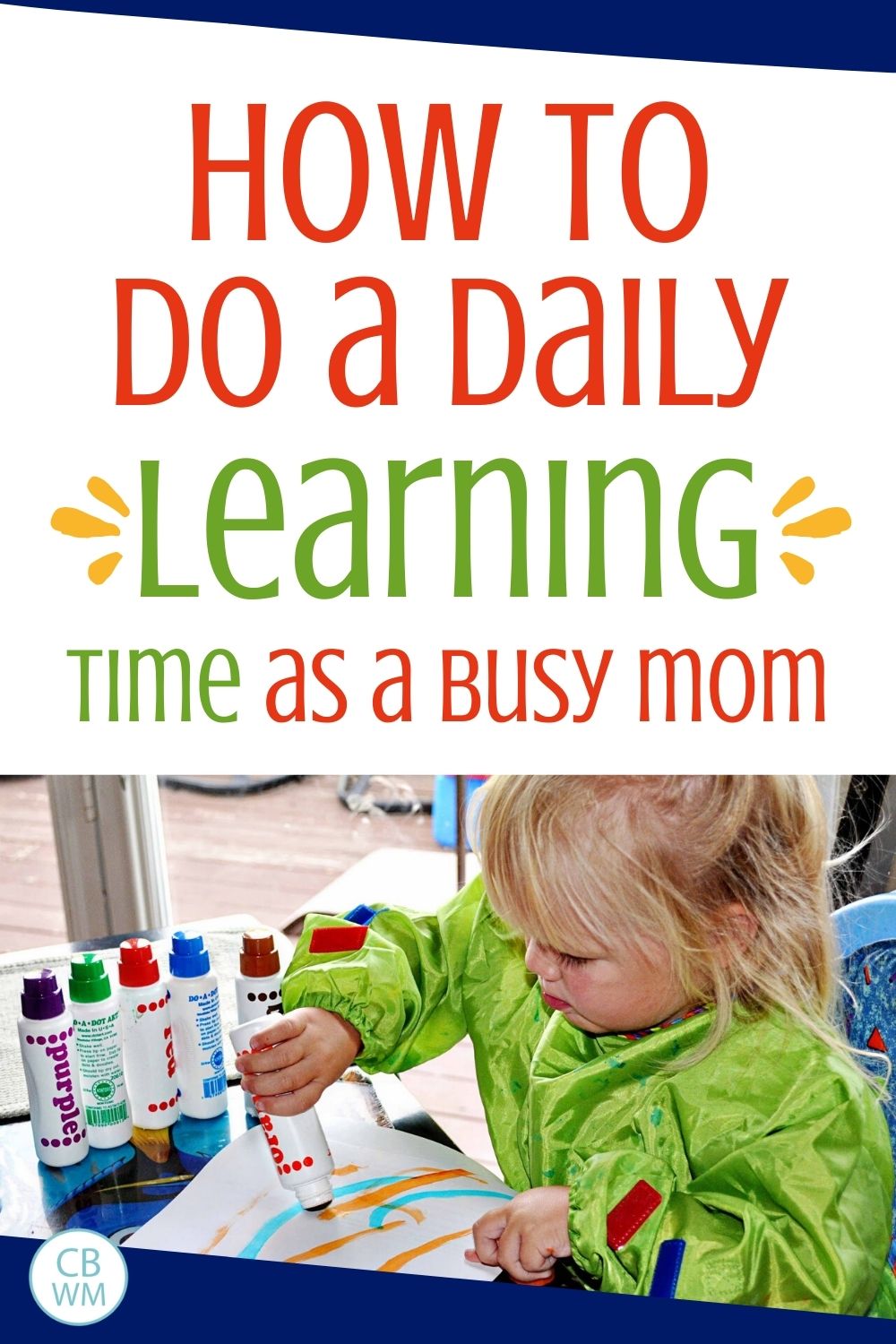 How to do a daily learning time