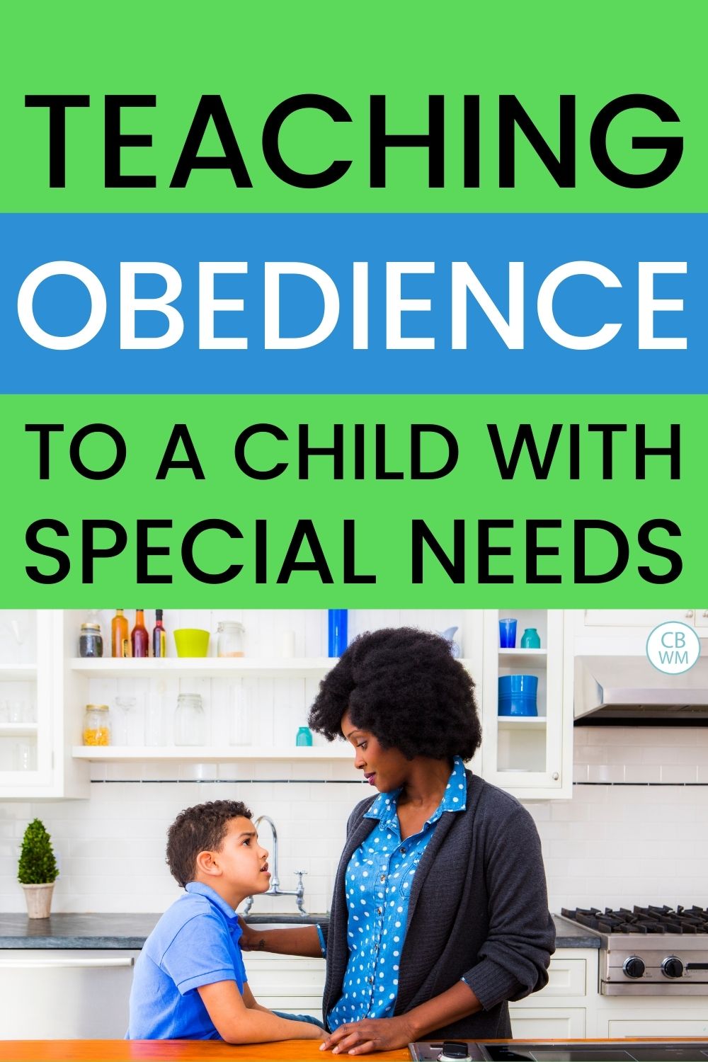 obedience with a child with special needs pinnable image