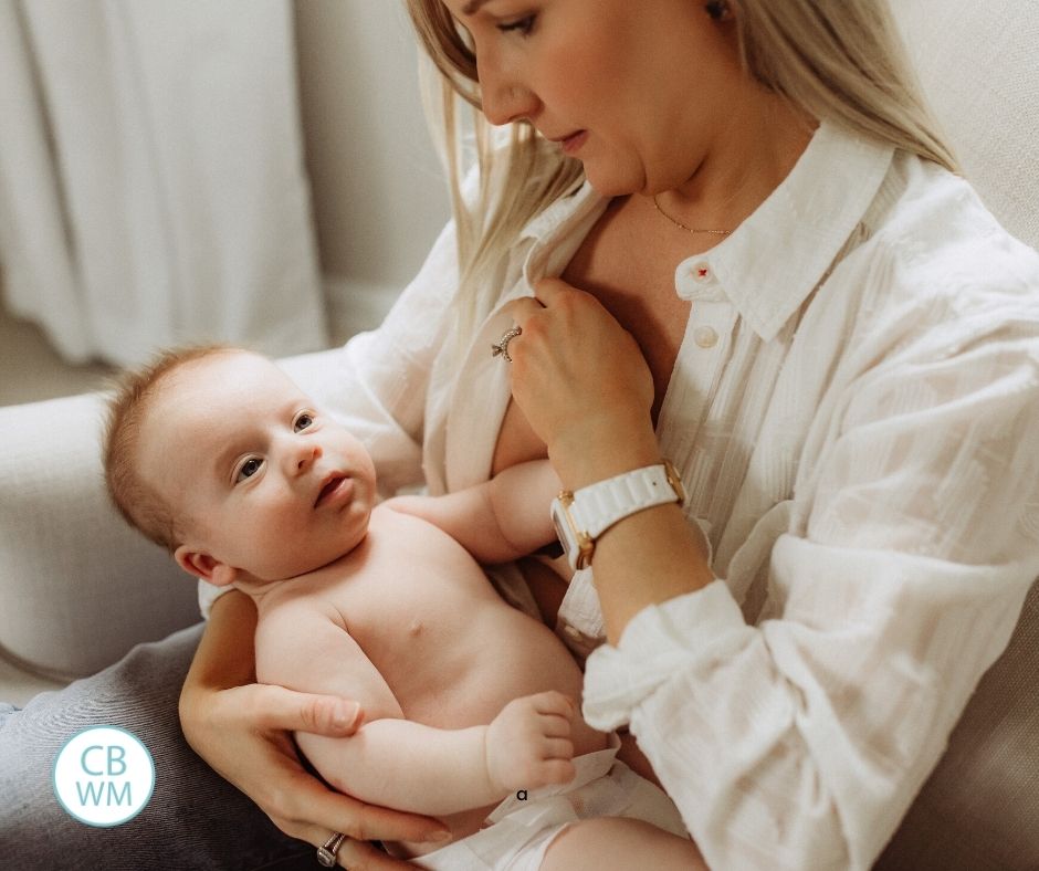 Mother breastfeeding her baby