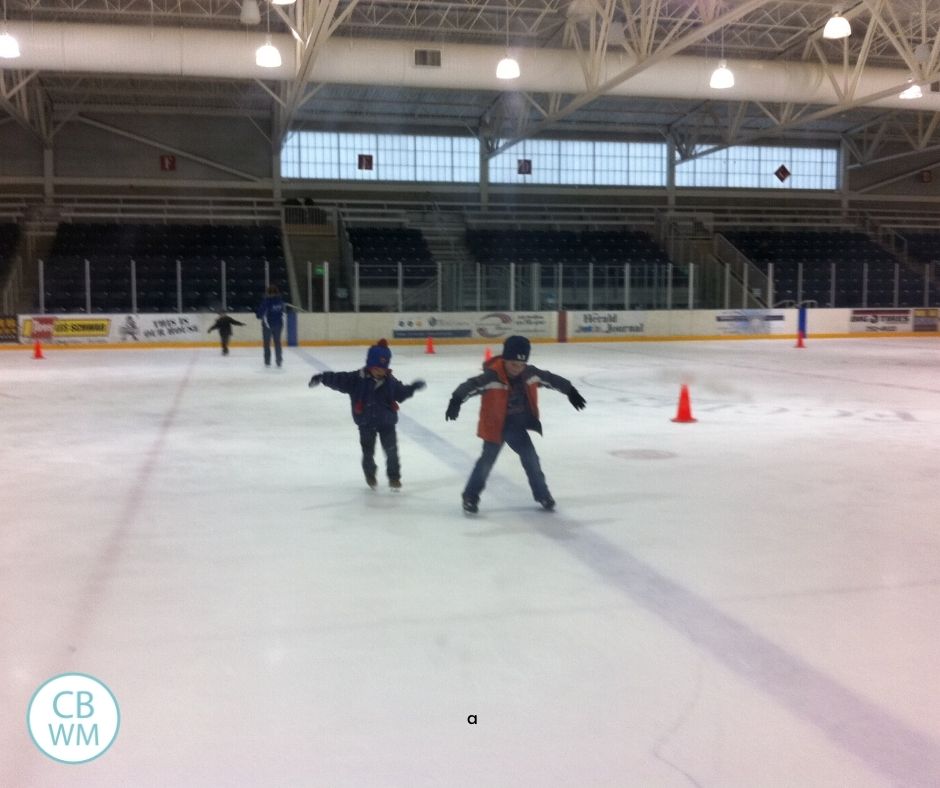 Brayden ice skating