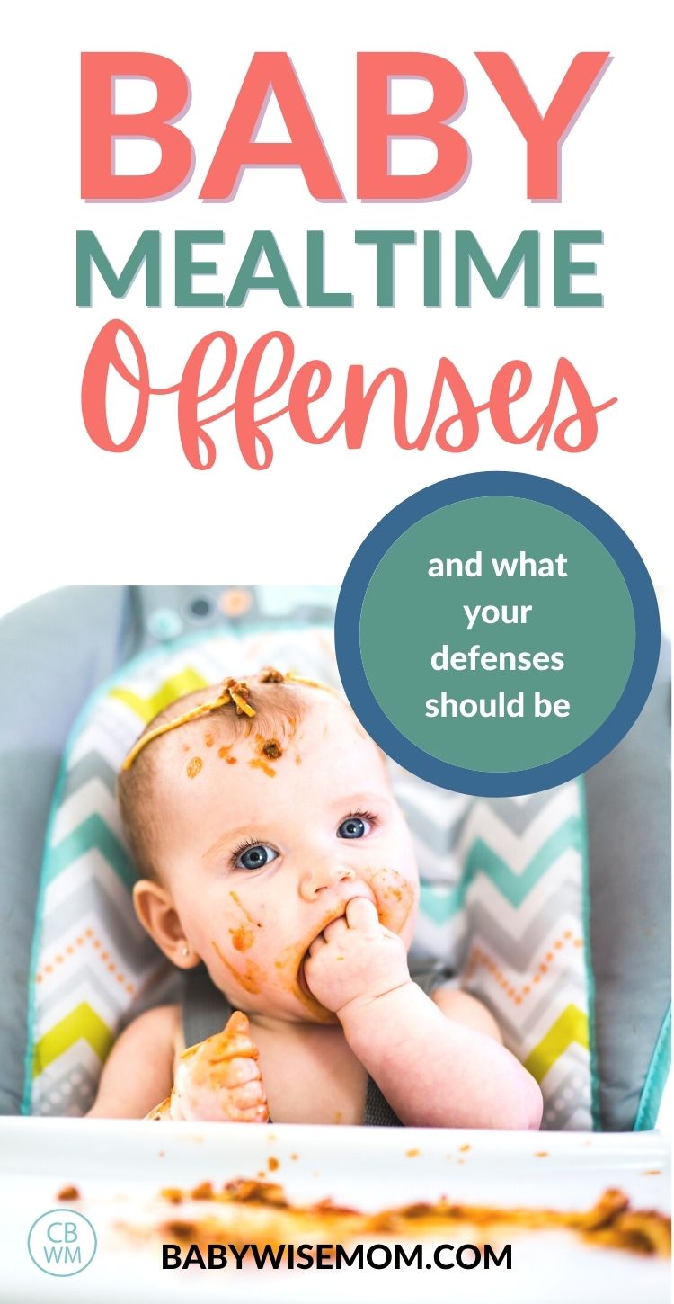 Baby mealtime offenses