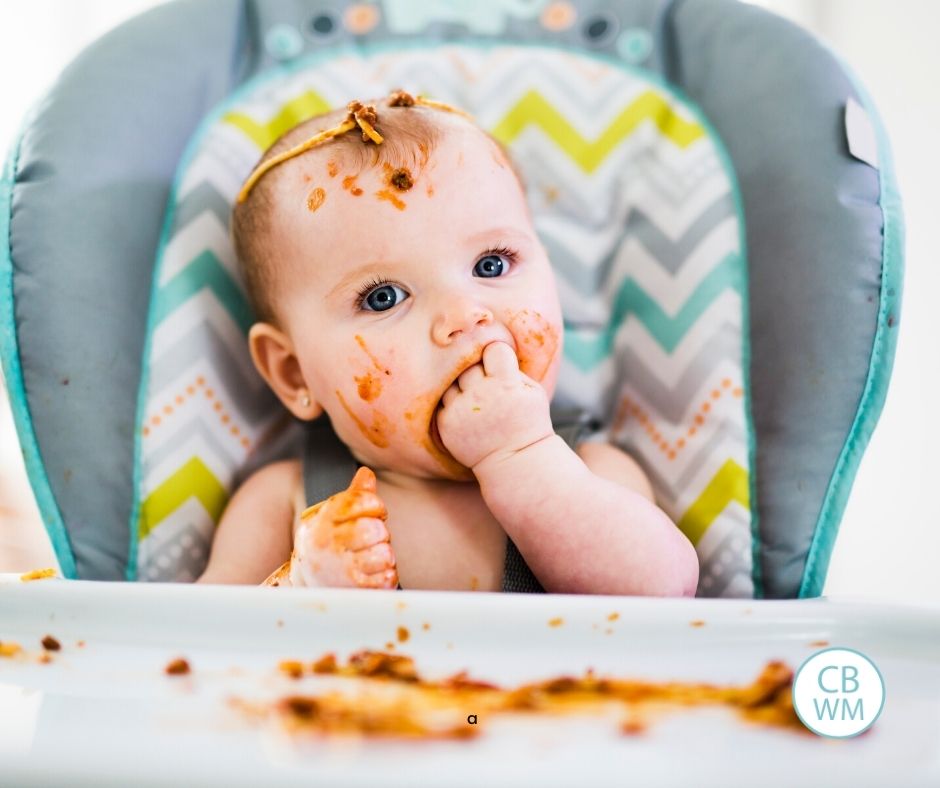 Baby very messy when eating