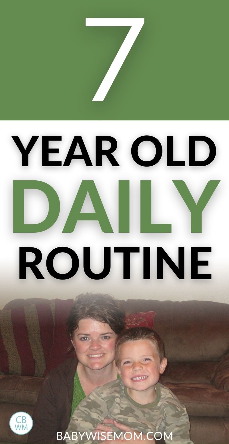 7 year old routine
