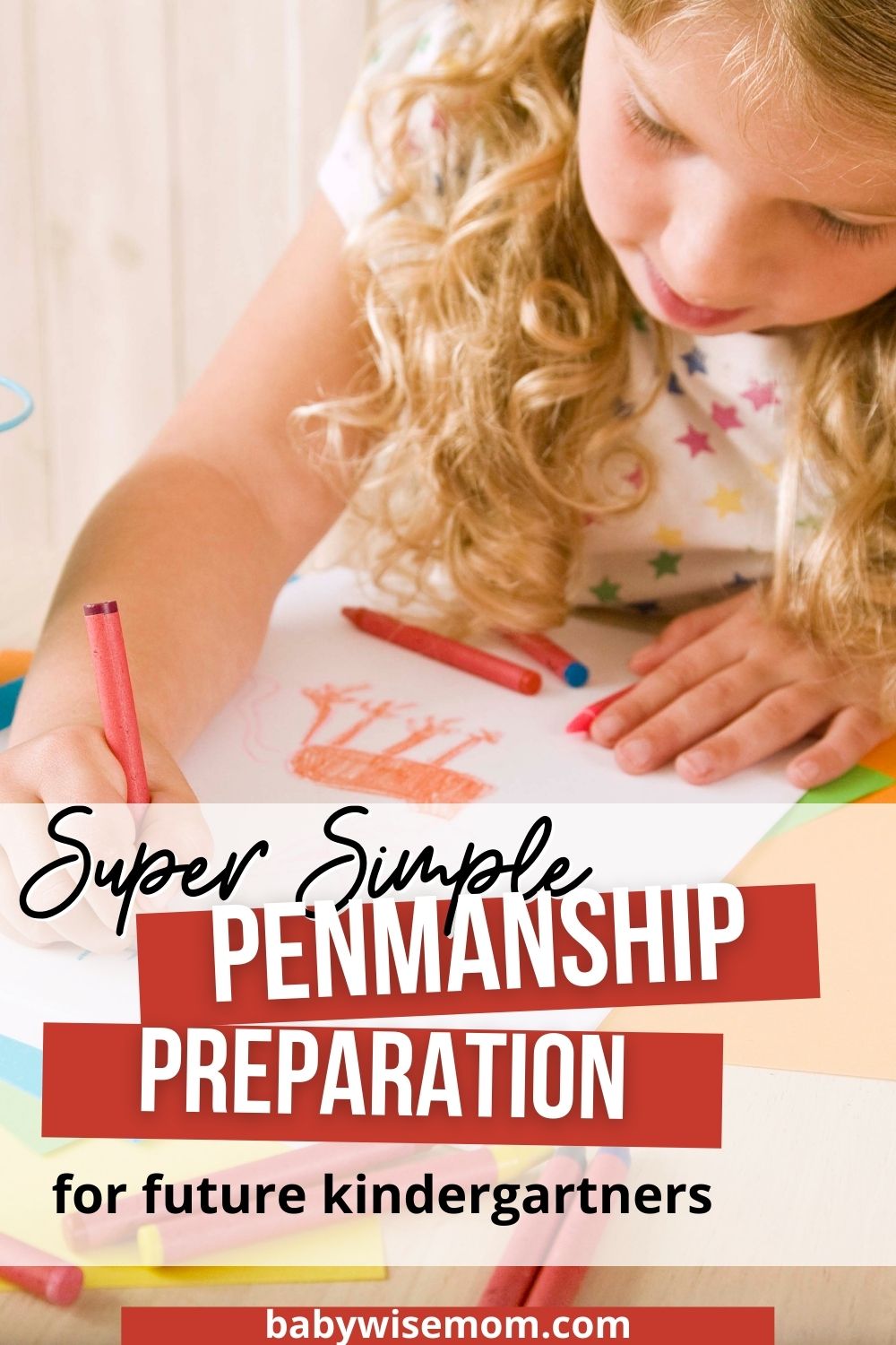 Penmanship prep for future kindergartners