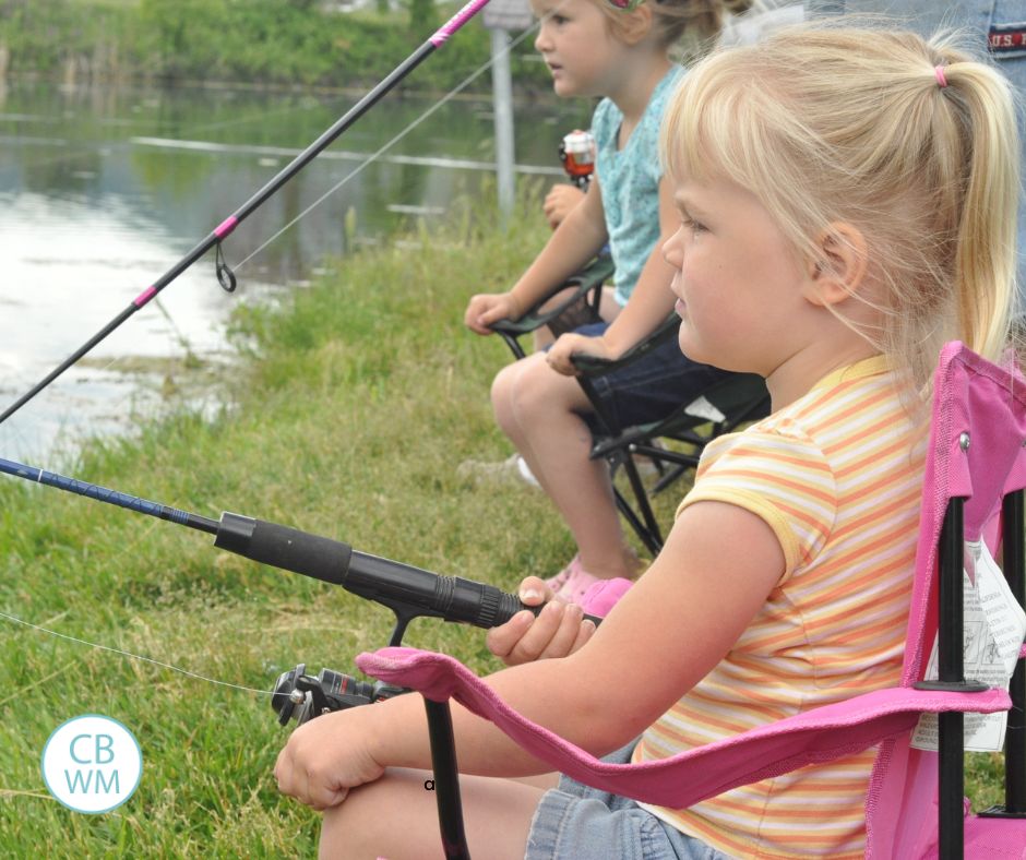 3 year old McKenna fishing