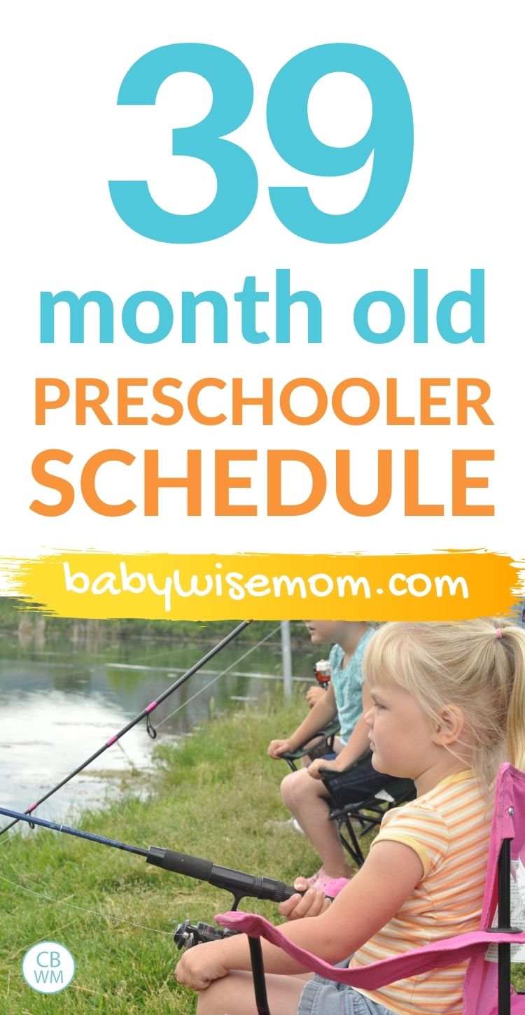 39 month old schedule