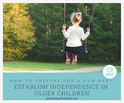 How to Prepare for a New Baby: Establish Independence in Children. How to get siblings prepared for a new baby.
